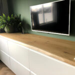 foto IKEA besta holzplatte eiche baumkante 3