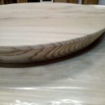 foto tischplatte holz rund eiche