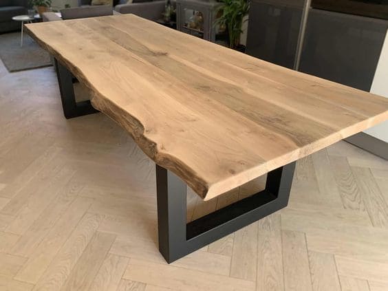 tischplatte eiche baumkante 5 foto tischplatte eiche baumkante