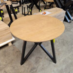 foto tischplatte holz rund eiche