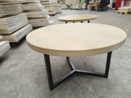 foto tischplatte holz rund eiche 3