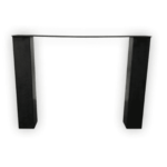 foto Tischbeine aus Metall - Rechte poot - K10x10-90B-72H